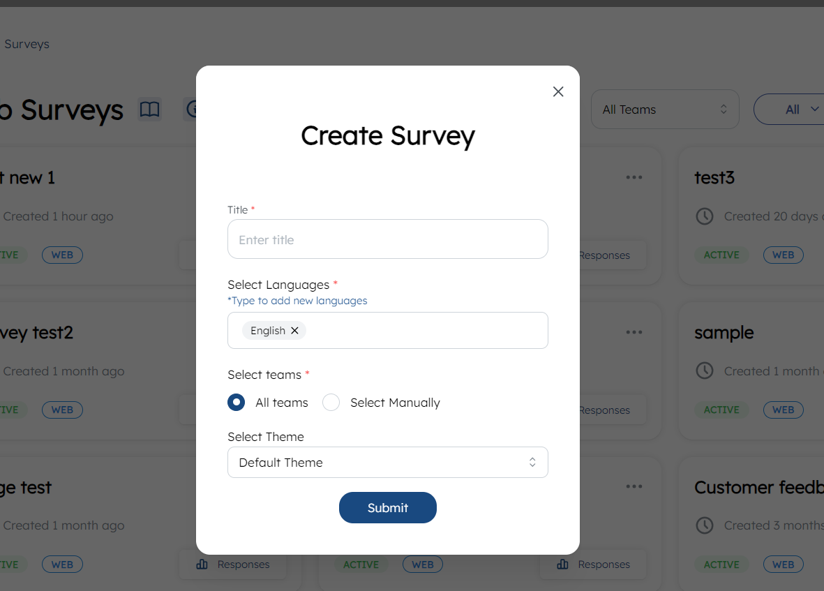 survey creation